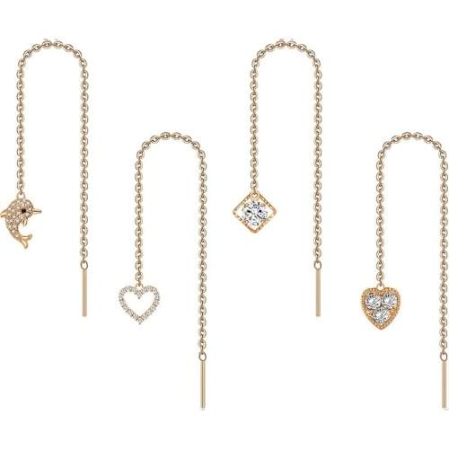 Stainless Steel Threader Drop Earrings Chain Tassel Earrings Drop Earrings For Women For Women Threader Earrings Chain Set