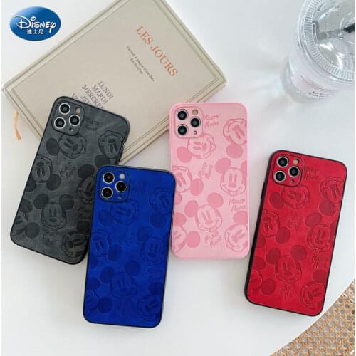 DISNEY 2021 Minnie Silicone Case for IPhone 11 12 Pro Xs Max iPhone SE 2020 7 8 Plus Official Liquid Silicon 360 Full Cover