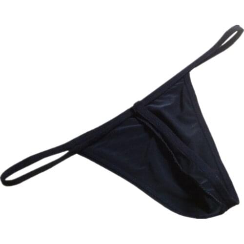 Sexy Thong Men Bikini Mens Pouch Men Thong Gay Underwear Low Rise Penis Convex G-string Sexy T-back Underpants Simple