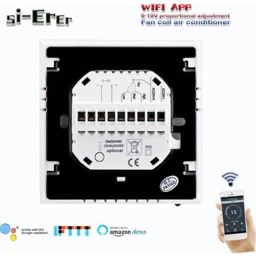 24VAC,AC95~240V wifi thermostat with regulated 0-10V，2pipe Cooling or heating with 3speed fan control