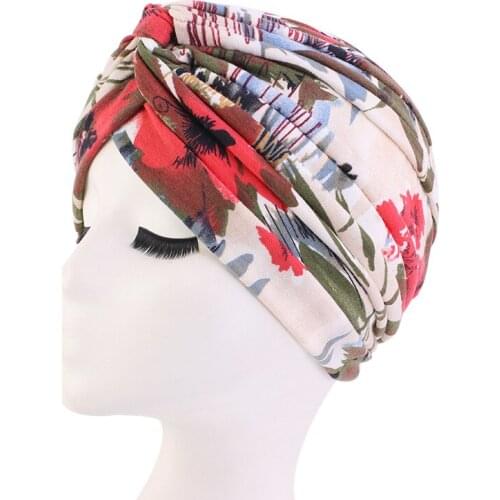 2021 Fashion print cotton forehead cross Inner caps for hijab bonnet muslim turban Africa wrap head scarf Inner hijabs turbante