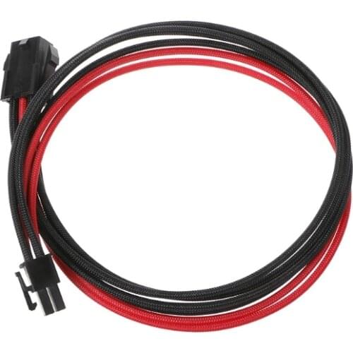Sleeved Black&Red GPU 6Pin PCIE PCI Express Male to Female Power Extension cable