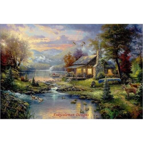 Needlework for embroidery DIY French DMC High Quality - Counted Cross Stitch Kits 14 ct Oil painting - Natures Paradise