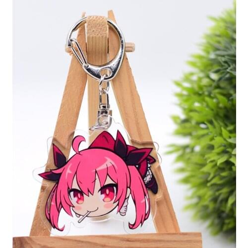 WL0855 Date A Live Keychain Acrylic Cartoon Keyring Accessories