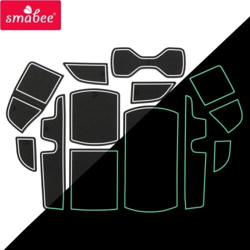 ZUNDUO Anti-Slip Gate Slot Cup Pad for Honda ACCORD 2018 Interior Accessories Door Mat Non-Slip Mats Rubber Coaster Car Sticker