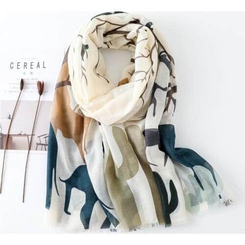2021 Luxury Brand Printed Shawl Cotton Scarf Women Sun-resistant Silk Scarves-Style Headscarf cashmere winter blanket