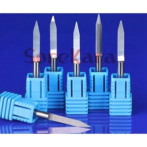 4*0.3*45mm Shank PCB Engraving Knife Bits CNC V Shape Carbide Router Bit Carving Tools For Acrylic Wood