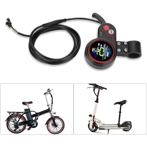 48V 350W Electric Bike Controller Instrument Thumb Throttle with LCD Display Suitable for Electric Scooter