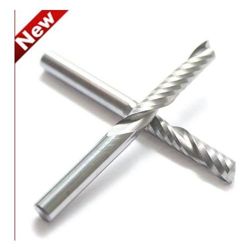 5pcs 6mm High Quality cnc bits single flute Spiral Router Carbide End Mill Cutter Tools 6 x 22mm Free Shipping