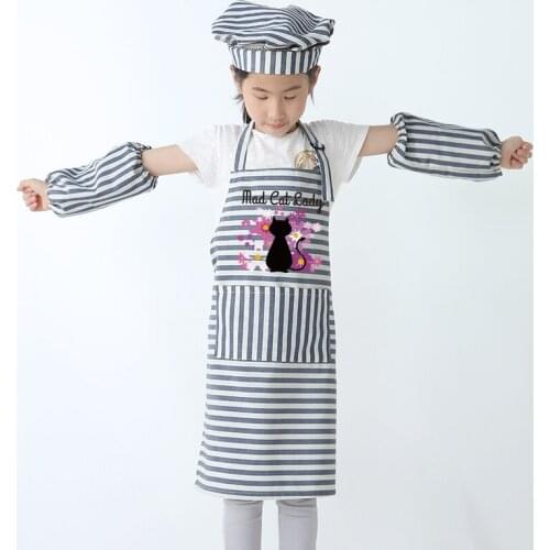 Childrens kindergarten art painting apron painting clothes training class apron logo print apron