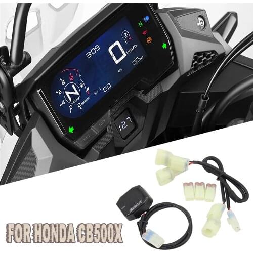 For HONDA CB500X Motorcycle Accessories 2019 Digital Panel Voltmeter Voltage Meter CB 500 X Tester Led Display CB500 X