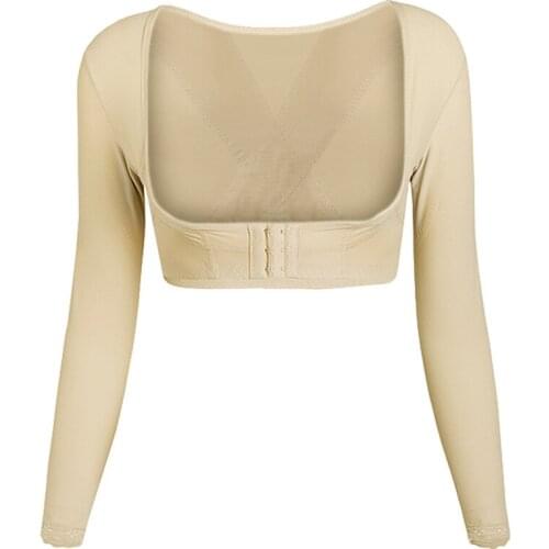 Women Push Up Shapewear Tops Slimming Straps Arm Shapers Body Modeling Strap Corset Shirt Posture Corrector Underwear