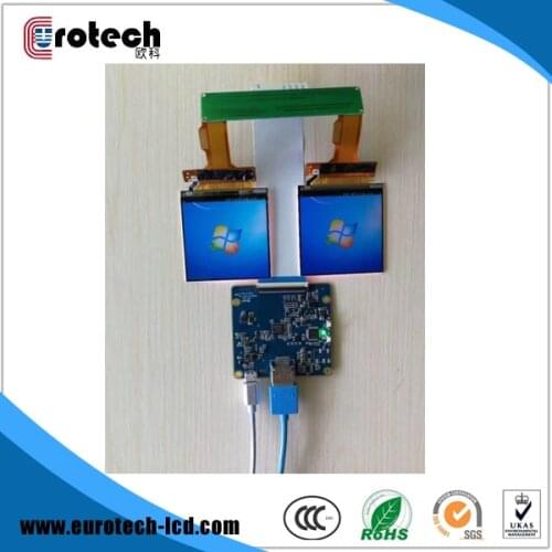 1440*1440 2.9" inch dual lcd display panel with HDMI MIPI board for 3D VR AR project