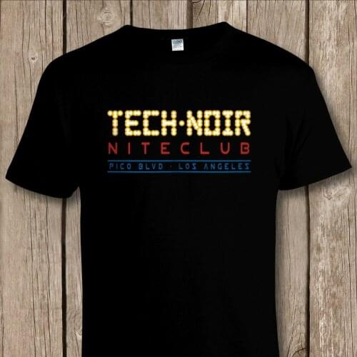 Terminator Skynet Tech Noir Niteclub T Shirt Retro 80S Sci Fi Movie 2019 Men Hip Hop Fashion Casual Tee Shirt Men Design
