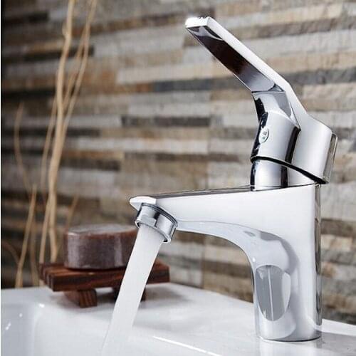 6 suits bathroom sink basin faucet chrome, Single hole Toilet basin faucet mixer valve, Copper antique basin faucet hot and cold