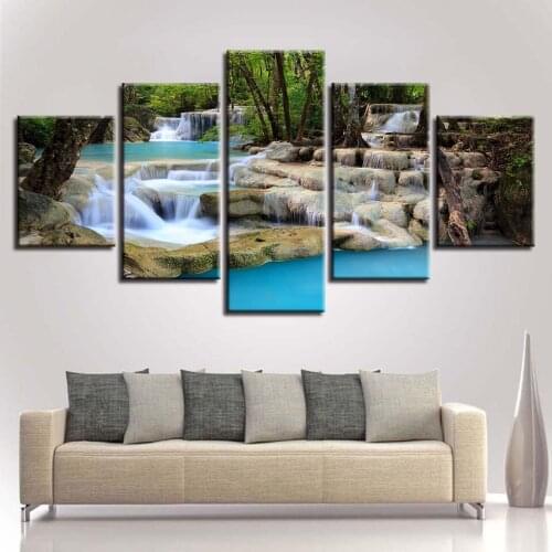 Home decor Poster Print Canvas Painting Picture Home Decor Modern 5 Pieces Pictures Wall Art for Living Room