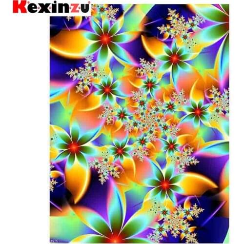Kexinzu Full Square/Round 5D Diy Diamond Painting Cross Stitch "Flower" Diamond 3D Embroidery Mosaic Home Decor Gift K105
