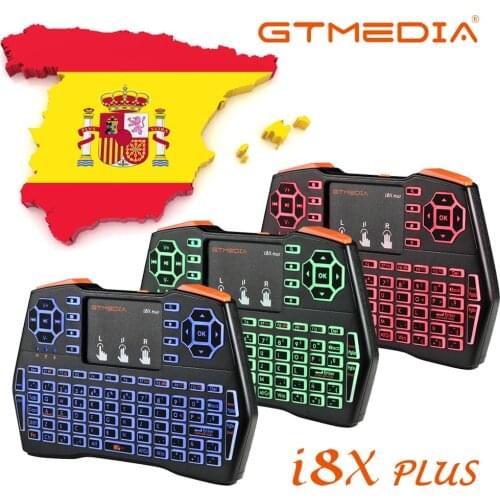 Newest Backlit GTMEDIA i8X Plus Wireless Keyboard 2.4GHZ Air Mouse With Touchpad Handheld For GTmedia G1 G2 GTC X96 Android TV