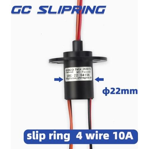 Slip ring collector ring electric slip ring electric brush carbon brush rotating joint 4wire 10A current
