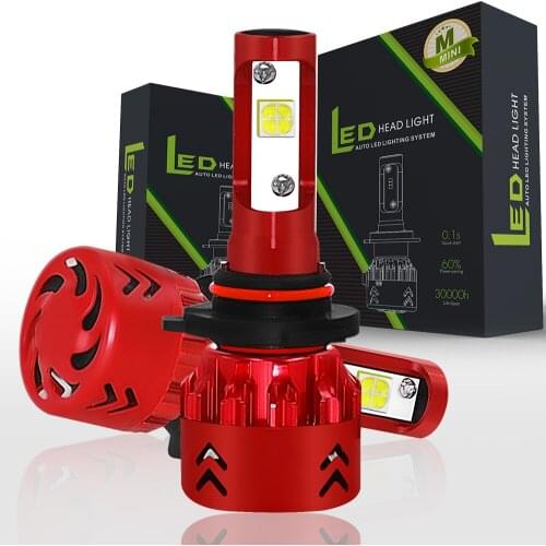 Mini Car LED Headlight Bulbs Conversion Kit 9006 60W 6000K 9600LM White Plug & Play Car Lamp Assembly Car Accessories