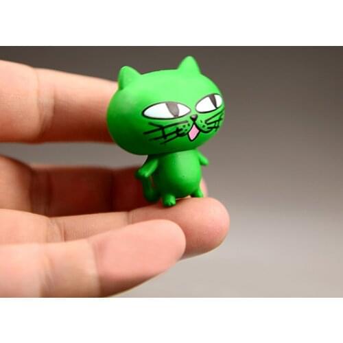 3 Pcs/cute ok cat/yellow dog/miniatures animals/lovely cute/fairy garden gnome/terrarium home table decor/figurine/diy supplies