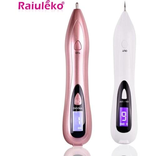 LCD Laser Plasma Pen Skin Tag Remover Dark Spot Removal Pen Mole Tattoo Freckle Wart Removal Pen For Face Skin Beauty Care Tools