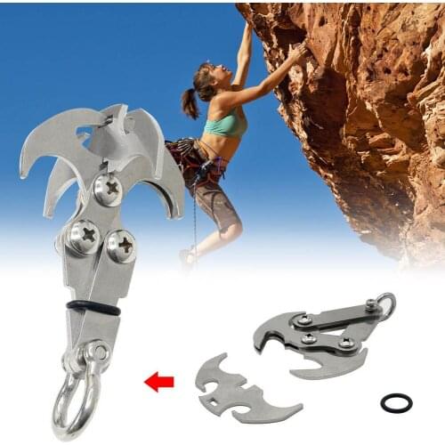 Metal Strong Claw Hook Outdoor Climbing Multifunctional Folding Grabber Tool Set Unique Design Mountaineering Safety Accessories