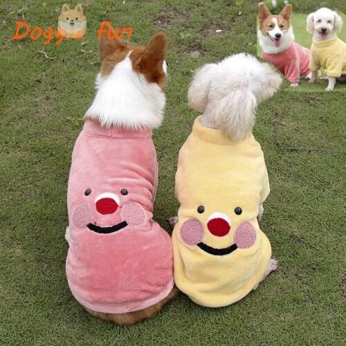 Fashion Dog Clown Clothes Winter Costume Dogs Coat Jacket Cotton Ropa Perro French Bulldog For Corgi Chihuahua Pets Clothing