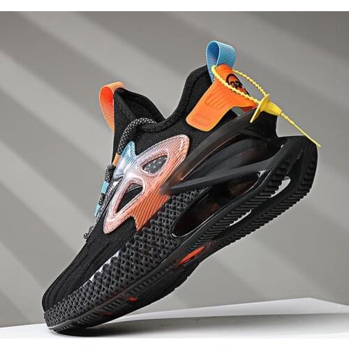Men Sneakers 2021 New Breathable Casual Shoes Outdoor Damping Male Sneakers Trendy Reflective Tennis Shoes All-match Zapatillas