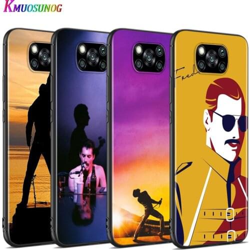 Freddie Mercury Queen band For Xiaomi Poco X3 NFC M2 X2 F2 F3 C3 M3 F1 Pro Mi Play Mix 3 A3 A2 A1 6 5 Lite Soft Phone Case