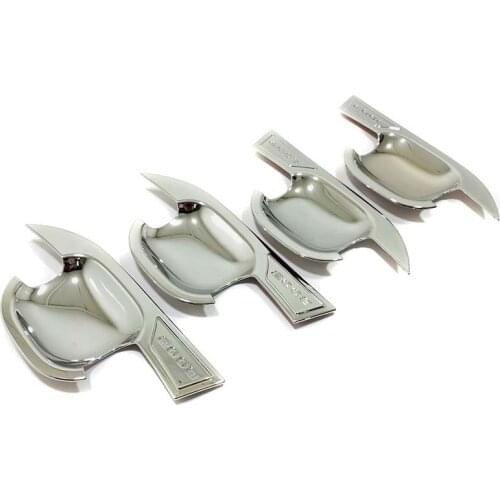 For 2020 Peugeot 2008 Car Door Handle Bowl Cover Outer Door Bowl Sticker Side Door Bowl Protector ABS Car Styling Accessories