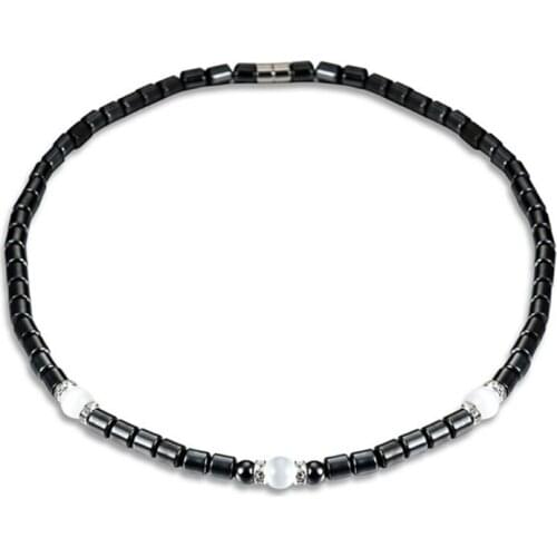 Hematite Necklace With Magnetic Therapy For Healing Health Jewelry Beads Pearls