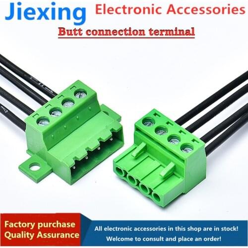 Air docking terminal plug-in type solder-free docking 2EDGRKC-5.08 lock plate docking fast 2P-10P