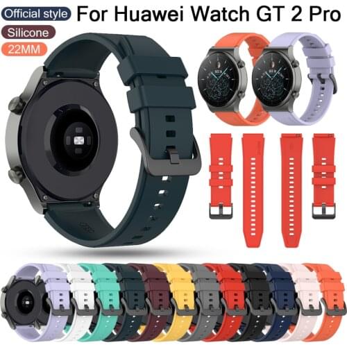 2021 Official Style Soft Silicone Watch Band For Huawei GT 2 Pro Replacement Bracelet wristband For huawei gt2 pro Accessories