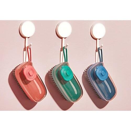 Scrubbing Brush Automatic Liquid Filling Cleaning Washer Multi-Function ABS Reusable Detergent Storage Box Washer for Home