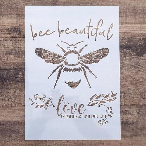 A4 A3 A2 Bee Stencil for Wall Painting DIY Scrapbooking Photo album Card Making Craft Decorative Embossing Template
