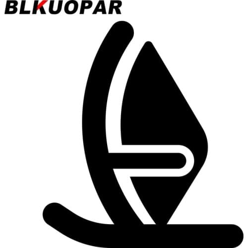 BLKUOPAR for Windsurf Car Stickers Waterproof Fashionable Decals Simple Creative Surfboard Caravan Decor Car Door Protector