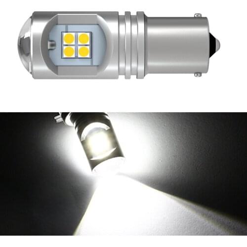 1pcs S25 1156 P21W BA15S LED Bulbs BAU15S PY21W 3030 12smd Canbus 1157 BAY15D led Bulbs For Turn Signal Light Brake lamp white