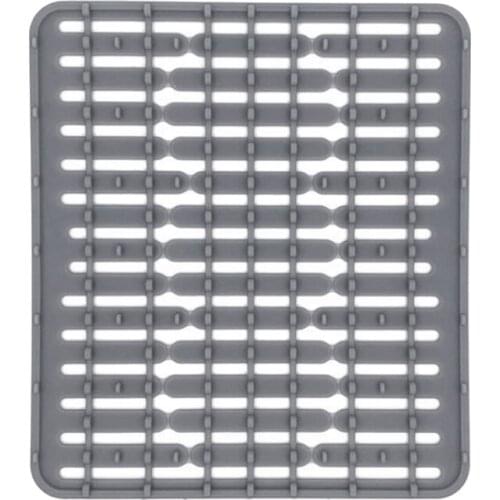 1 Pcs Silicone Sink Mat Drain Mat Kitchen Sink Mat Multifunctional Wash Basin Mat Water Filter Mat,Gray CNIM Hot