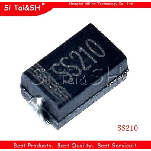100PCS SS210 100V 2A SMA SR2 100 DO-214AC SMD