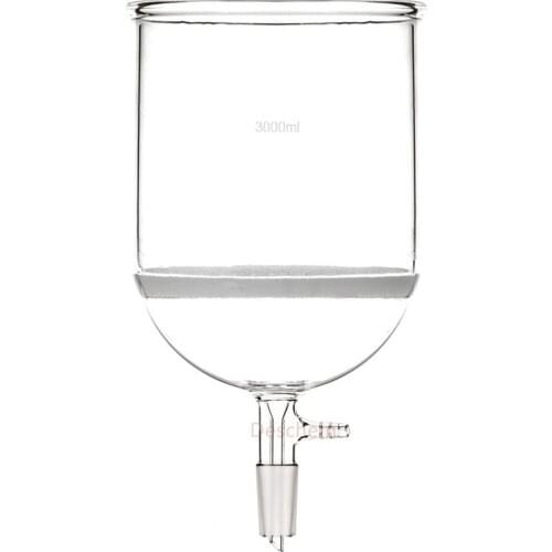 3000ml,24/40,Glass Buchner Funnel,3L Core Filter Disk,10mm Vacuum Adapter,Lab Glassware