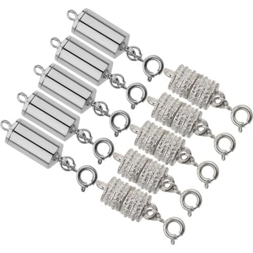 5pcs Copper Magnet Round Ball 8mm Clasp for Necklace Bracelet