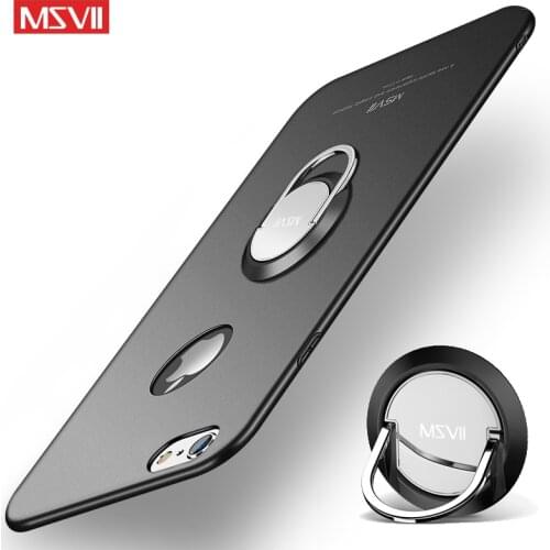 MSVII Cases For Apple iPhone 6 6s 6 s Plus Case Cover Finger Ring Skin Coque For iPhone6 Plus Case Car Holder Cover 6Plus Coque