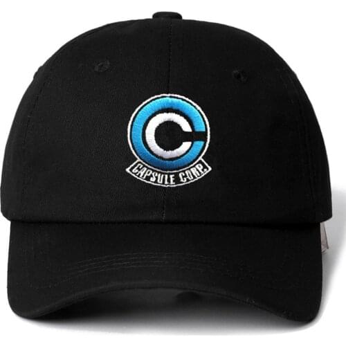 Capsule Corp. Dad Hat Anime Cotton Embroidery Snapback Hats Unisex Baseball Caps Men Women Holiday Hats Dropshipping