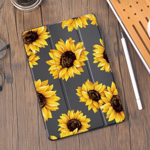 Sunflowers for 10.2 iPad 8th Case 2020 Air 4 Mini 5 With Pencil Holder 7th 6th 12.9 Pro 11 2018 Air 2 Cover 10.5 Air 3 Funda
