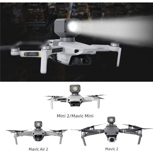 For DJI Mavic Mini Mini2 Air2 Drone Night Flight LED Light Photography Fill Light Lamp Flashlight Safety Bracket UAV Accessories
