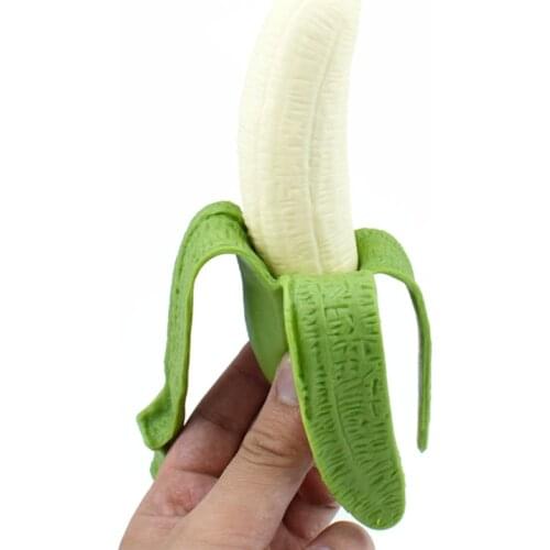 Elastic Simulation Banana Squishy Slow Rising Squeeze Toy Stress Reliever Antistress Decompression Toy For Kids Birthday Gift