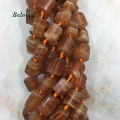 Faceted Column Yellow Fluorite Nugget Loose Beads, Natural Fluorspar Spacer Gems Beads For Jewelry Making, BG18042