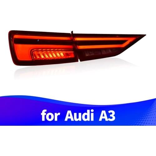 Taillight Assembly for Audi A3 2013-2019 A3 LED Running light LED Brake light LED Sequential turn signal