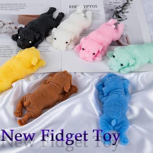 Kawaii Antistress Dog Fidget Toy Reliever Stress Dog Pig Decompression Toys Anti-stress Childrens Christmas Gifts Free Shipping